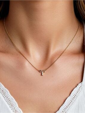 aerie Gold Aries Symbol Necklace
